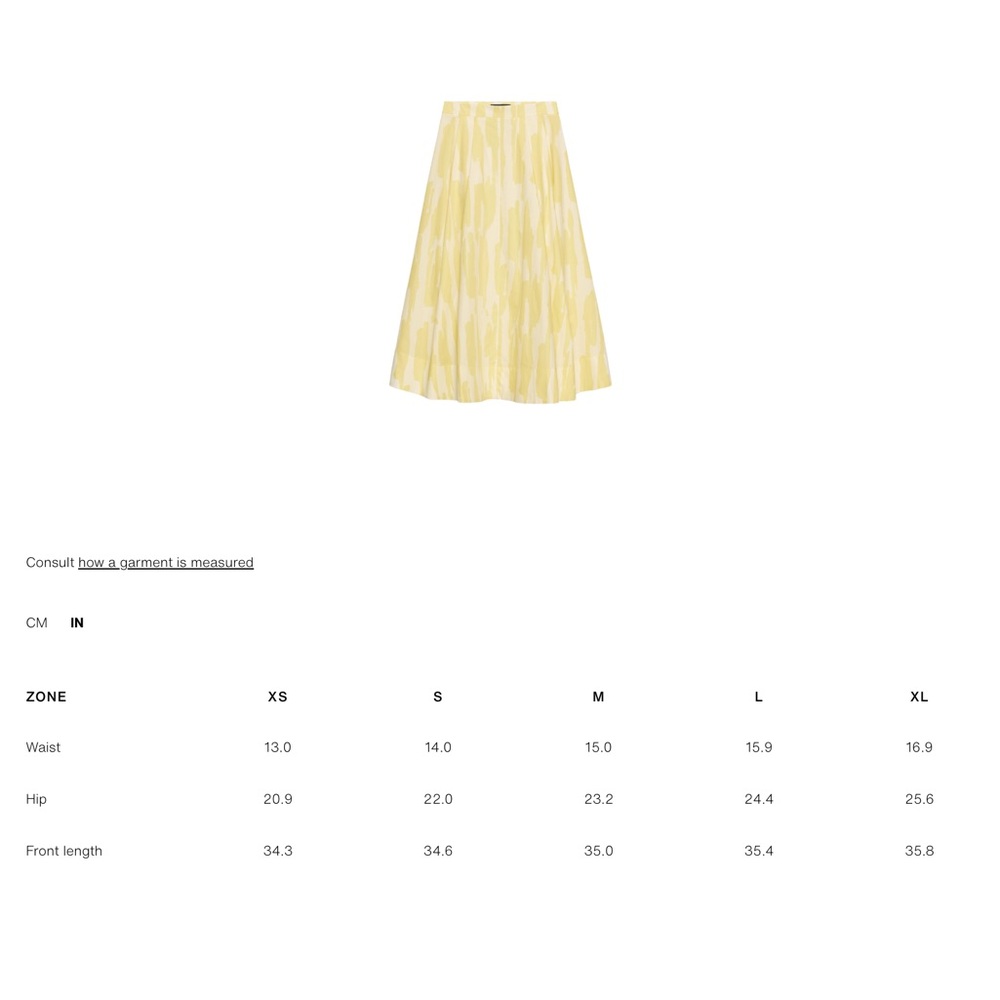 PRINTED MIDI SKIRT ZW COLLECTION - Picture 6 of 7